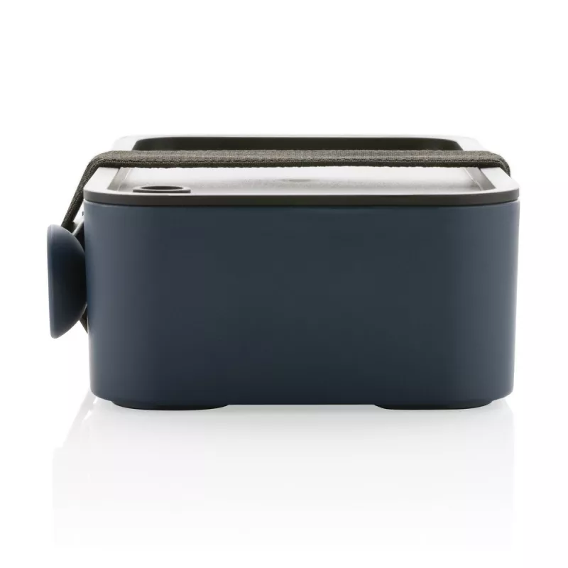 Pudełko śniadaniowe 1,2 L RPP, łyżkowidelec - navy (P269.055)