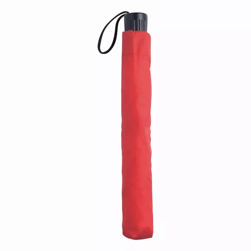 Parasol składany bez automatu REGULAR - biały, czerwony (56-0101111)