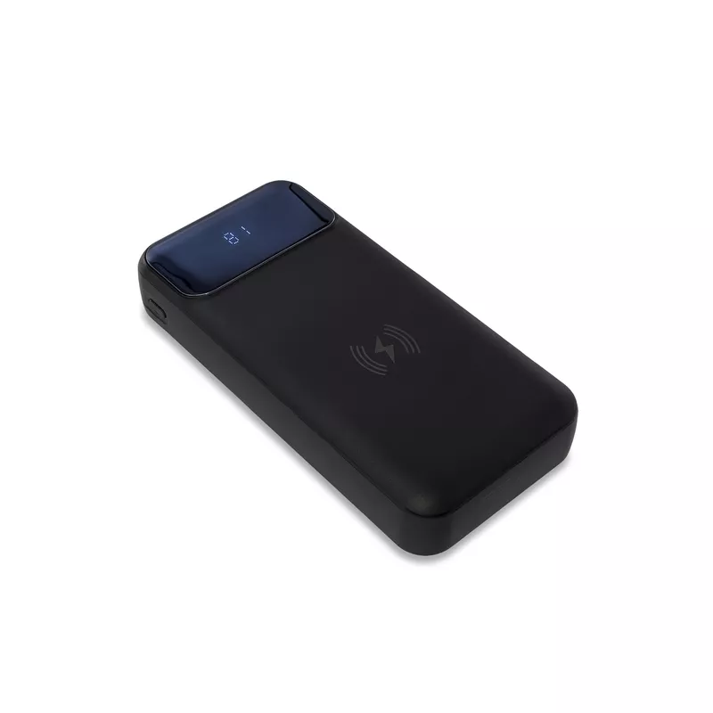 Power bank 20000 mAh z ładowarką indukcyjną Supremi - czarny (R64385.02)