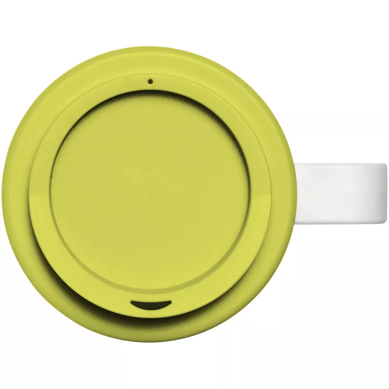 Kubek termiczny z serii Brite-Americano Grande o pojemności 350 ml - Biały-Limonka (21000604)