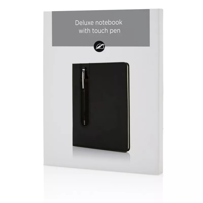 Notatnik A5 Deluxe, touch pen - czarny (P773.311)