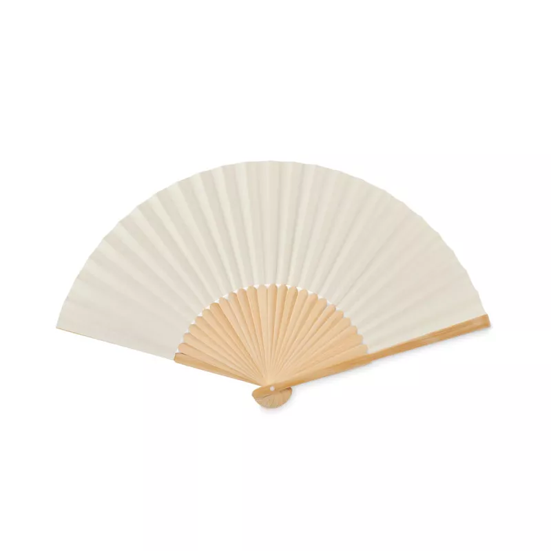 Wachlarz bambusowy z papierem FANNY PAPER - Bezowy (MO6828-13)