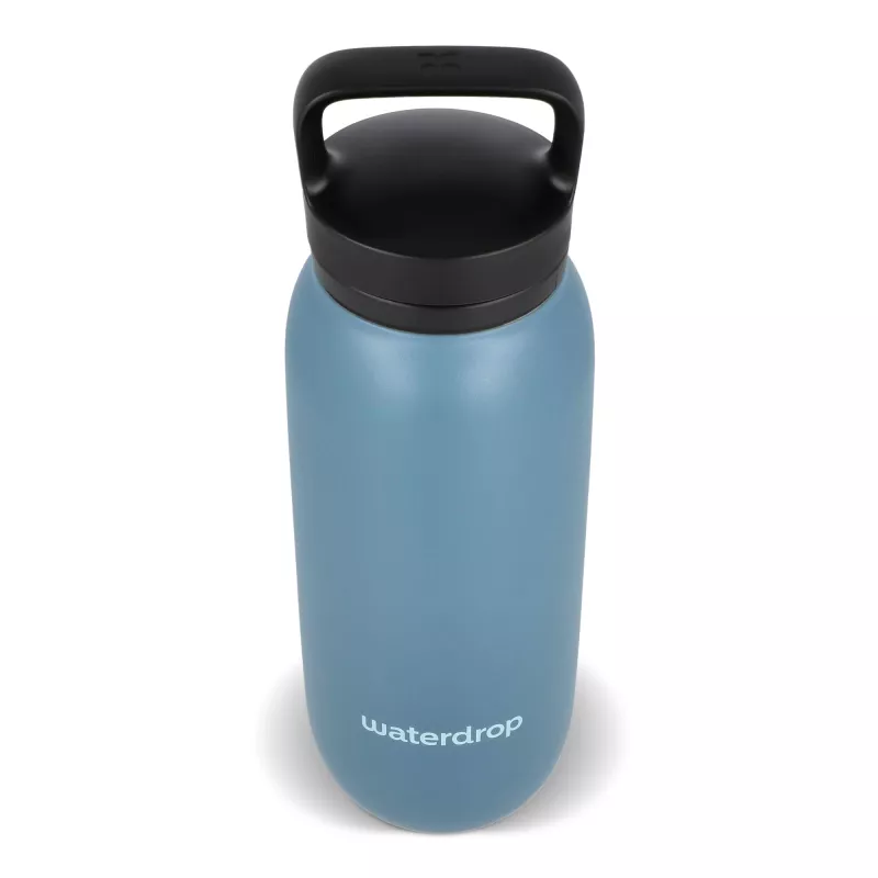 Termiczna butelka uniwersalna Waterdrop z ustnikiem 600 ml - niebieskoszary (LT47000-N0065)