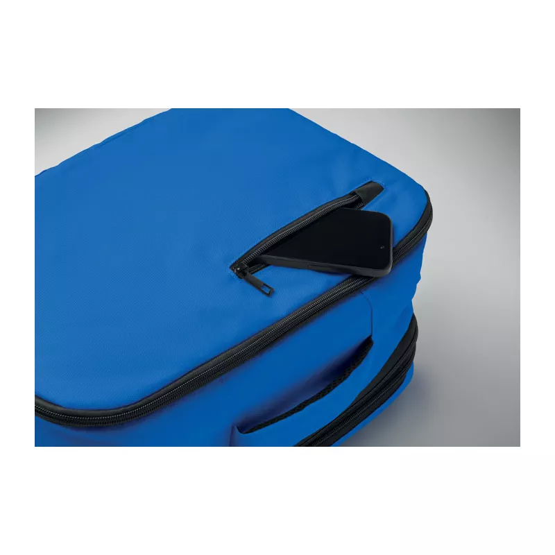 Plecak kabinowy z RPET na laptop 15" FLYSAFE - Niebieski (MO2840-37)