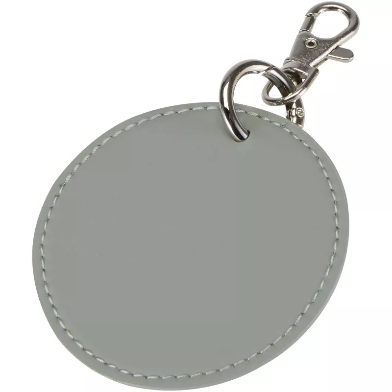 Resi Plus brelok z okrągłą zawieszką z recyklingowanego materiału z certyfikatem GRS  - Szary (13014082)