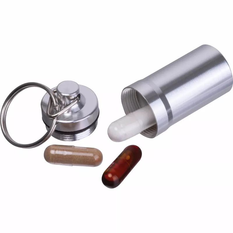 Brelok z pojemnikiem ALICE - szary (9535907)