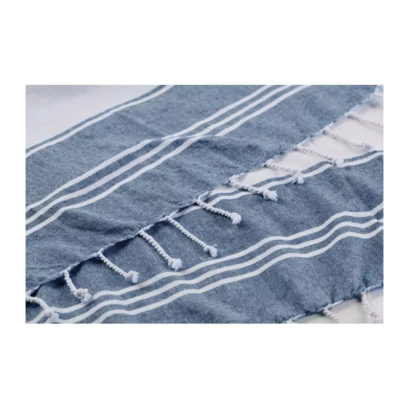 Torba plażowa z ręcznikiem hammam 180 g/m² HUMMUM - Niebieski (MO2954-04)