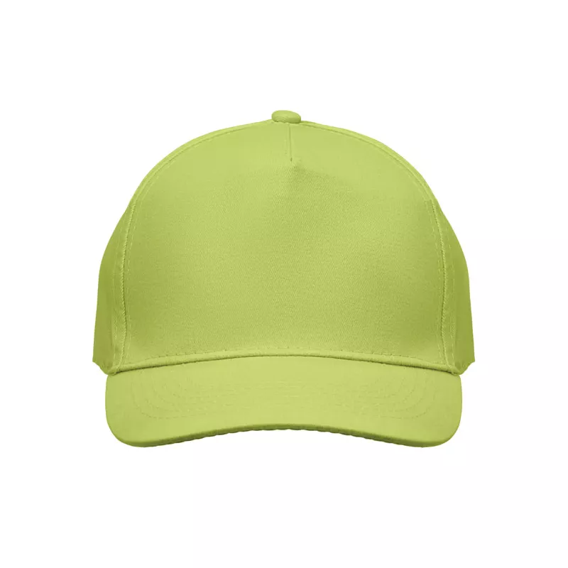Czapka z daszkiem 5-panelowa z bawełny 180 g/m² SUNNY - Limonka (MO2345-48)