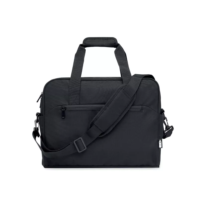 Torba podróżna z RPET z przegrodą na laptop 15" ONBAG - Czarny (MO2373-03)