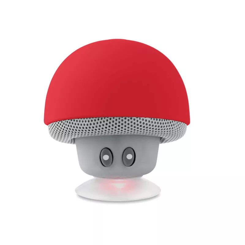 Głośnik bezprzewodowy 3W z przyssawką MUSHROOM - Czerwony (MO9506-05)