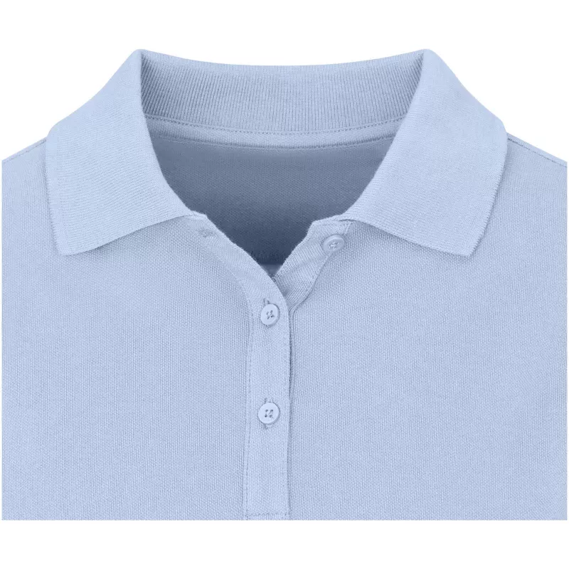 Damskie polo Oakville z długim rękawem - Niebieski mgła (38087-MISTBLUE)