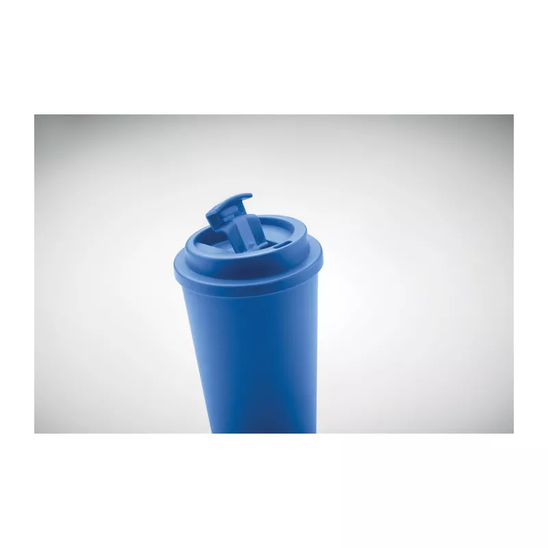 Kubek dwuścienny z PP 450 ml TUESDAY - Niebieski (MO6244-04)