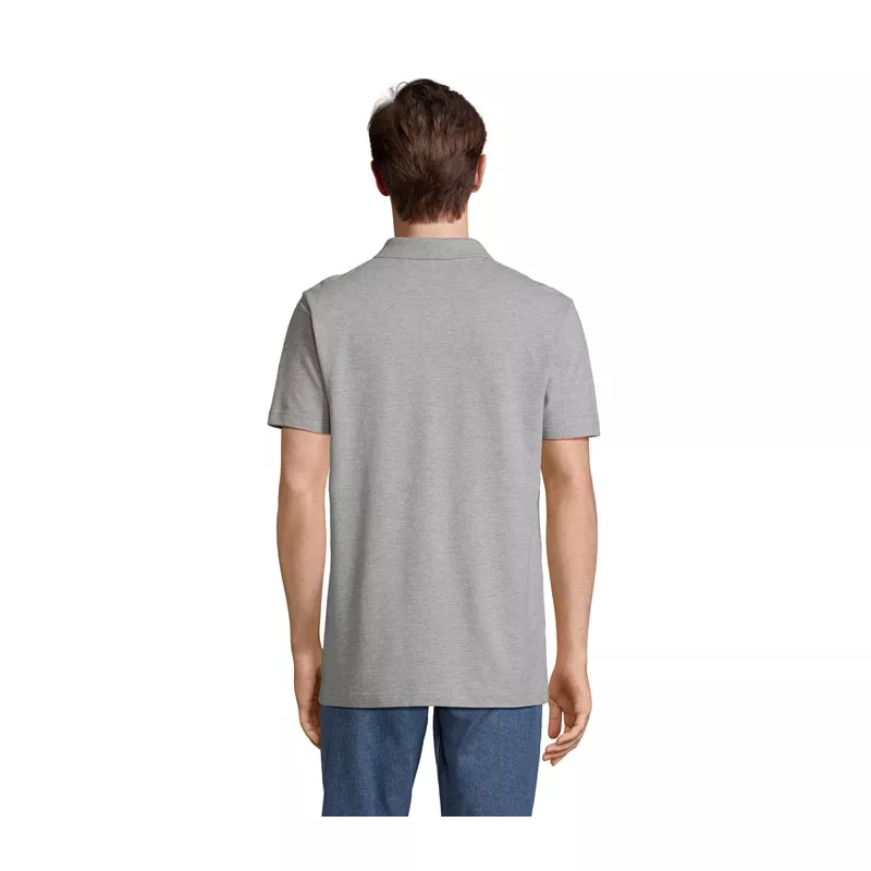 Koszulka polo unisex z czesanej bawełny Sol's PULSE - Szary Melanż 2 (S04502-GY)