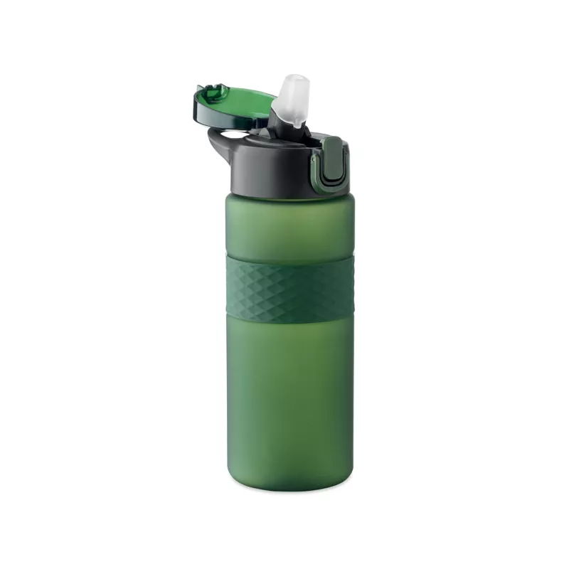Butelka z RPET ze słomką 700 ml ISJFORDEN - Ciemnozielony (MO2755-60)