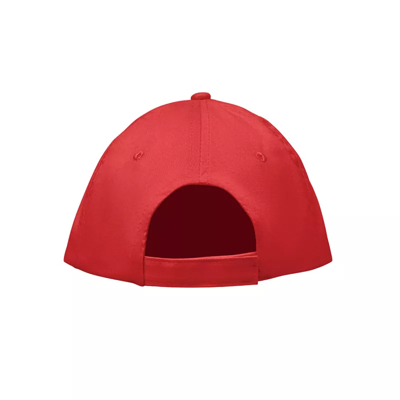 Czapka z daszkiem 5-panelowa z bawełny 180 g/m² SUNNY - Czerwony (MO2345-05)