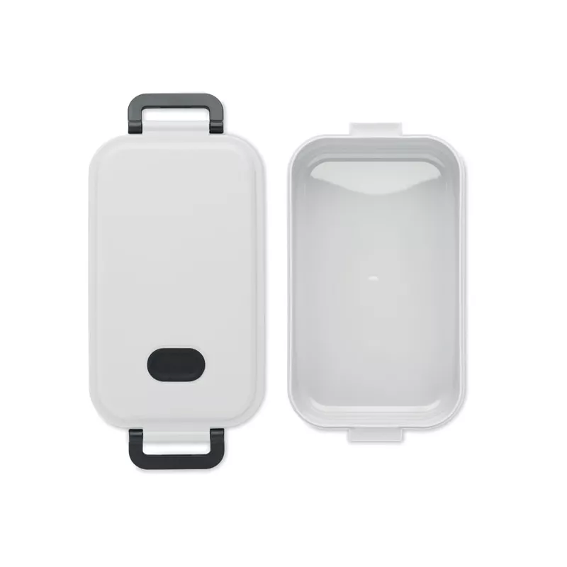 Lunchbox z PP z zaworem i klamrami 800 ml INDUS - Bialy (MO6855-06)