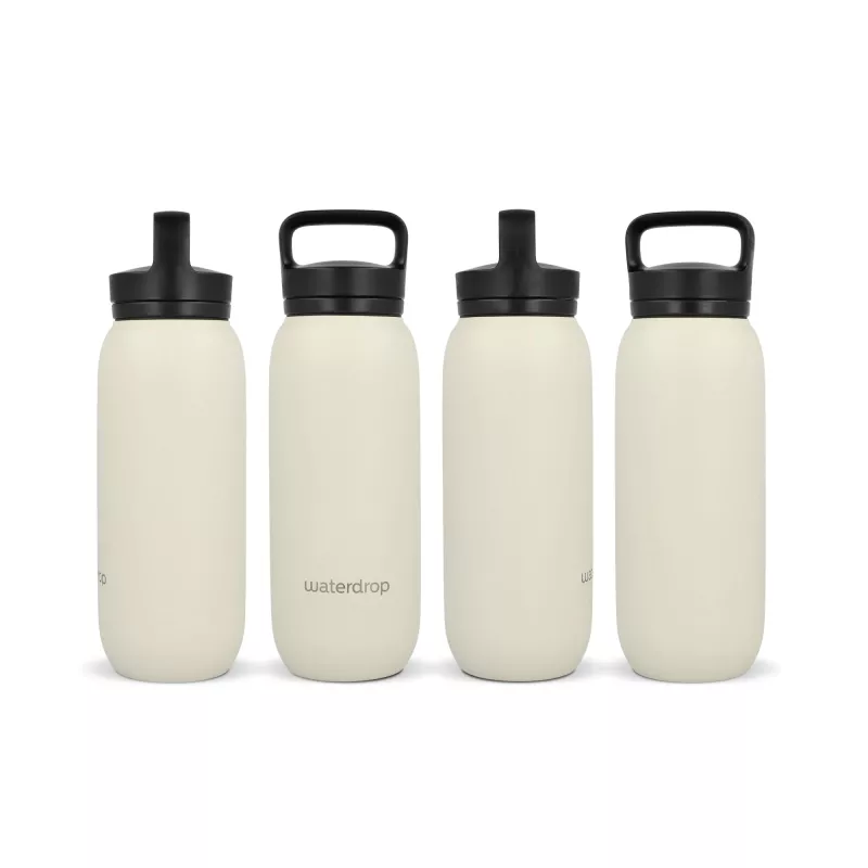 Termiczna butelka uniwersalna Waterdrop z ustnikiem 600 ml - beżowy (LT47000-N0055)