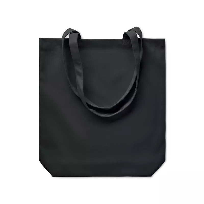 Torba bawełniana na zakupy 270 g/m² RASSA COLOURED - Czarny (MO6442-03)