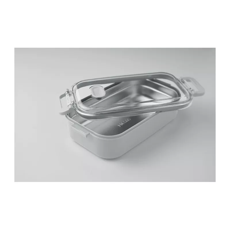 Lunchbox z PP ze stalowym wkładem 750 ml HOAGIE - Szary (MO2770-07)