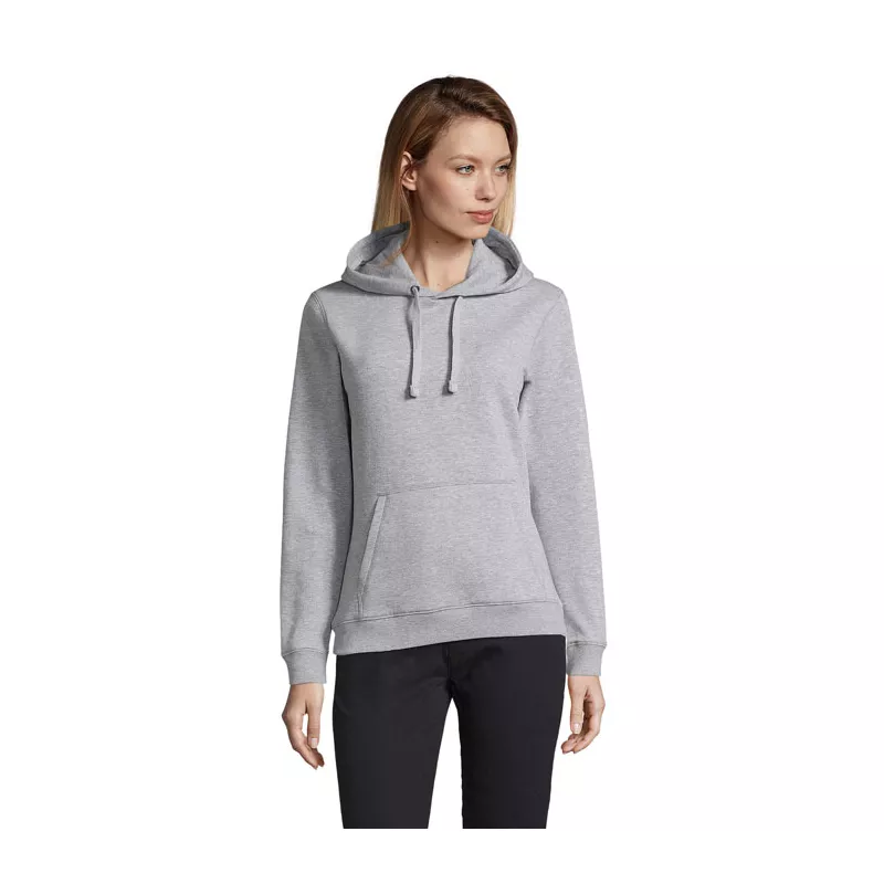 Bluza damska z kapturem 280 g/m² Sol's SPENCER WOMEN - Szary Melanż 2 (S03103-GY)