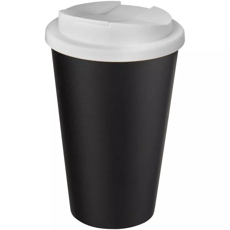 Americano® 350 ml tumbler with spill-proof lid - Biały-Czarny (21069514)
