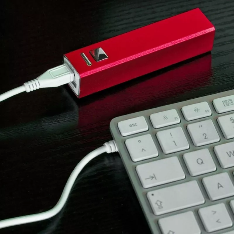 Power bank 2200 mAh PORT HOPE - czerwony (302905)