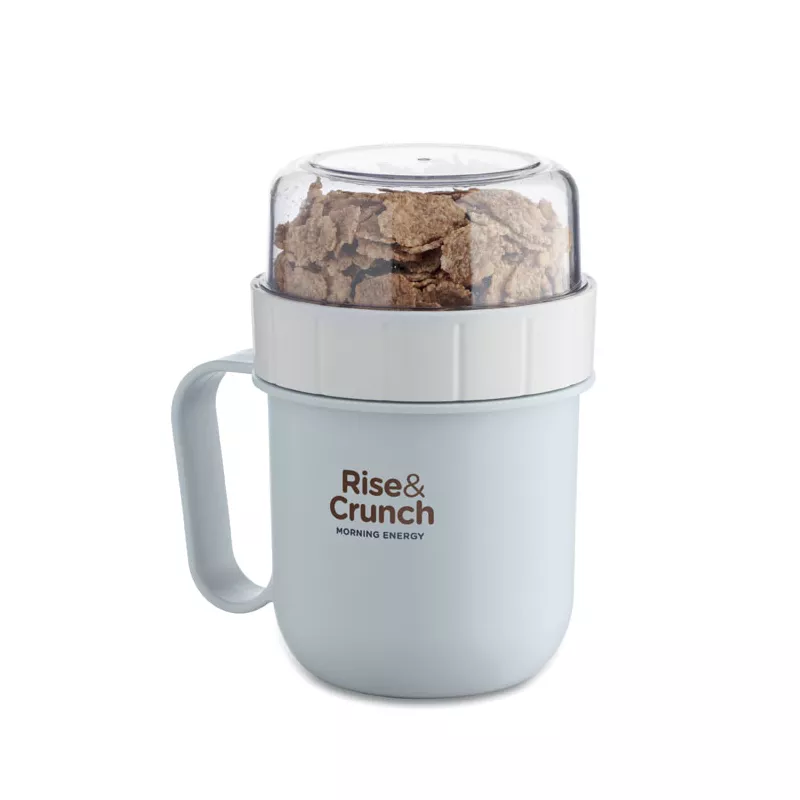 Kubek śniadaniowy z pojemnikiem 450 ml CUP ON GO - Baby Blue (MO2679-66)