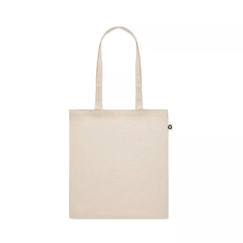 Torba na zakupy z bawełny z recyklingu 140 g/m² ZOCO - Bezowy (MO6673-13)