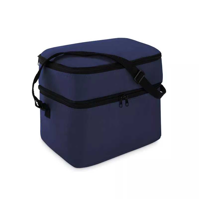 Torba termiczna z 2 przegrodami z poliestru 600D CASEY - Niebieski (MO8949-04)