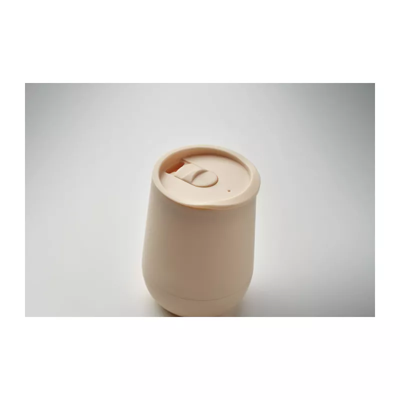 Kubek dwuścienny z PP 300 ml GO - Bezowy (MO2444-13)