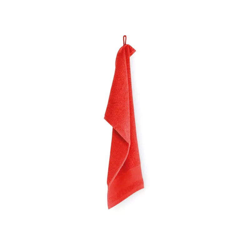 Ręcznik bawełniany 380 g/m² 30x50 cm ISLAND 30 - Czerwony (MO2764-05)
