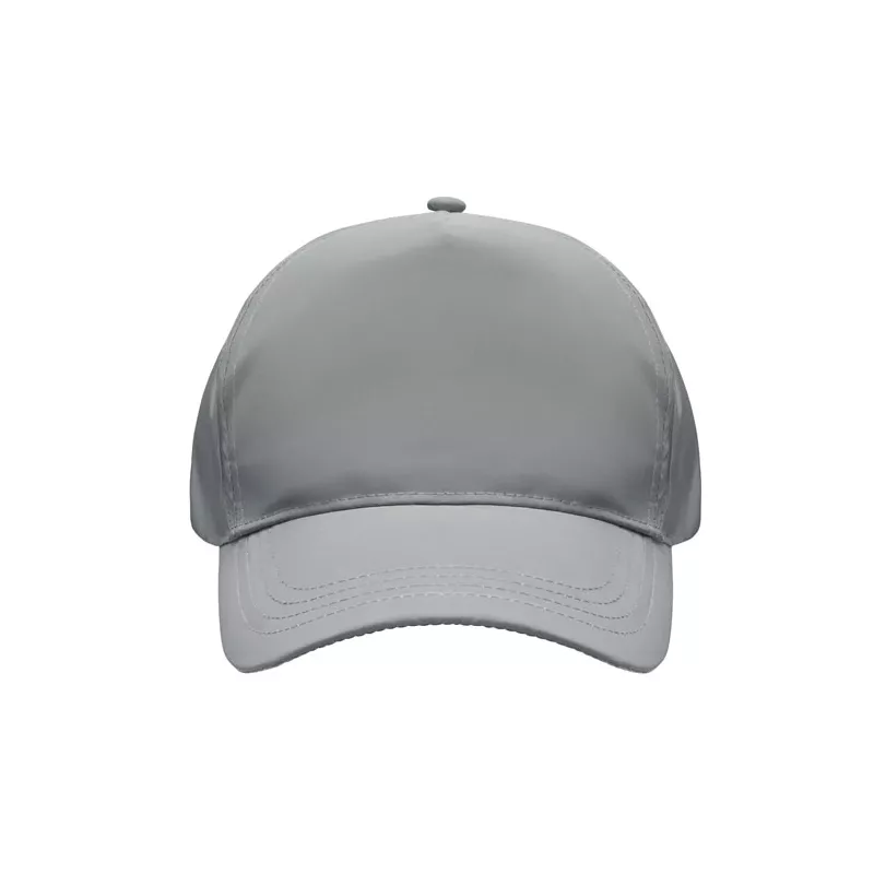 Czapka z daszkiem odblaskowa 5-panelowa na rzep RAYS - Srebrny Mat (MO6982-16)