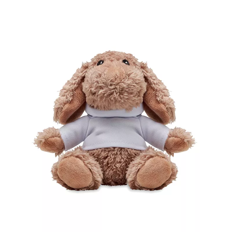 Maskotka piesek w bluzie z kapturem DOGGY - Bialy (MO6806-06)