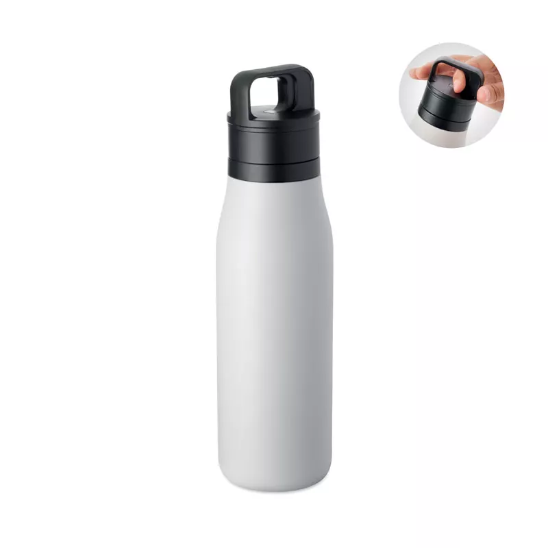 Butelka termiczna ze stali z recyklingu 500 ml EMPIRE - Bialy (MO3176-06)