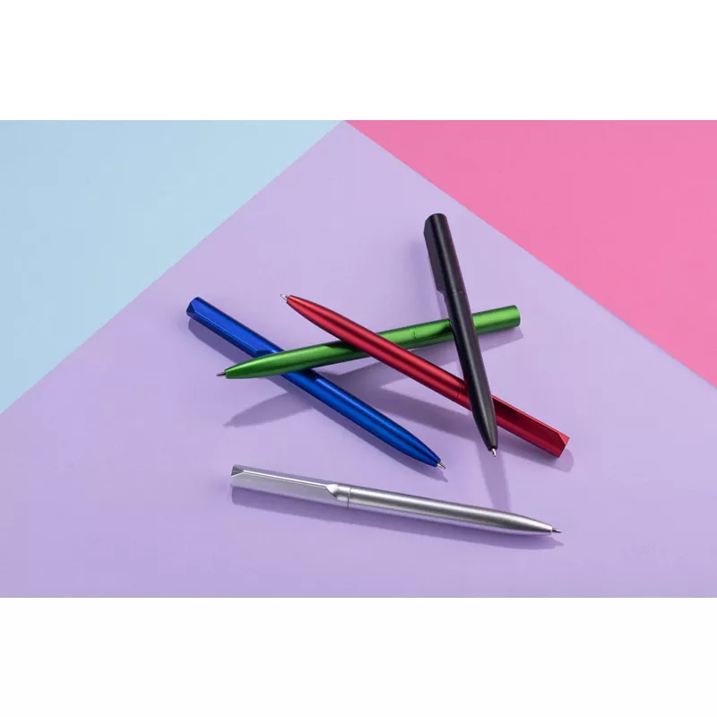 Długopis o satynowym wykończeniu ZUNO - srebrny (19830-00)