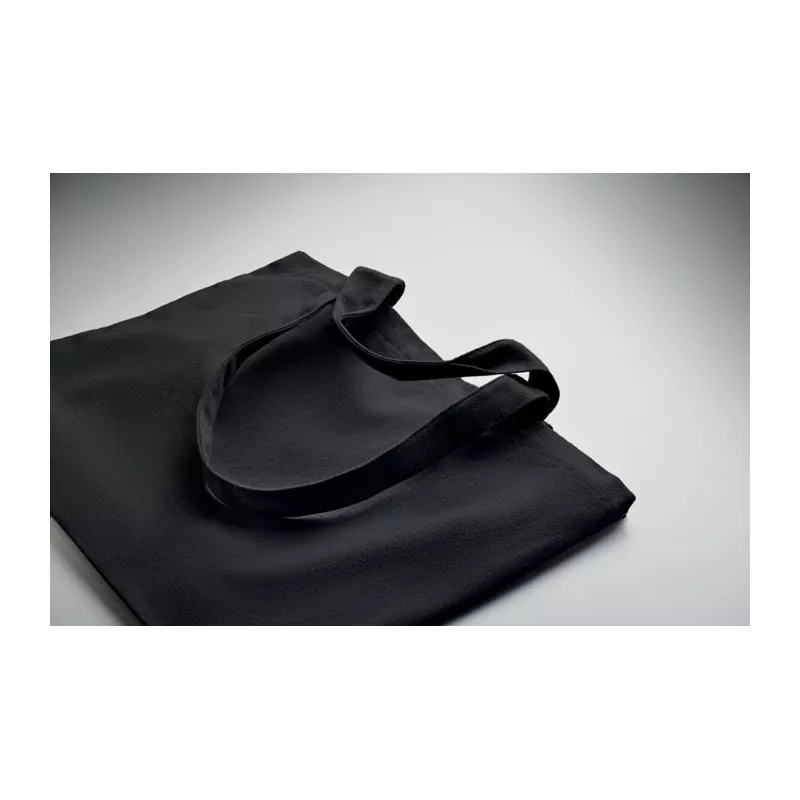 Torba plażowa z recyklingu 320 g/m² MALDI BEACH - Czarny (MO2485-03)