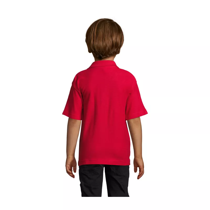 Polo dziecięce piqué 170 g/m² Sol's SUMMER II KIDS - Czerwony (S11344-RD)