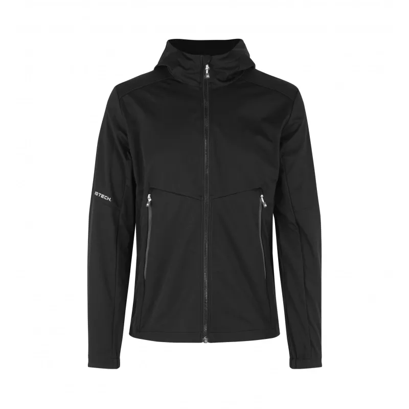 Kurtka ID softshell z kapturem/lekka 0836 185 g/m² - Black (0836-BLACK)