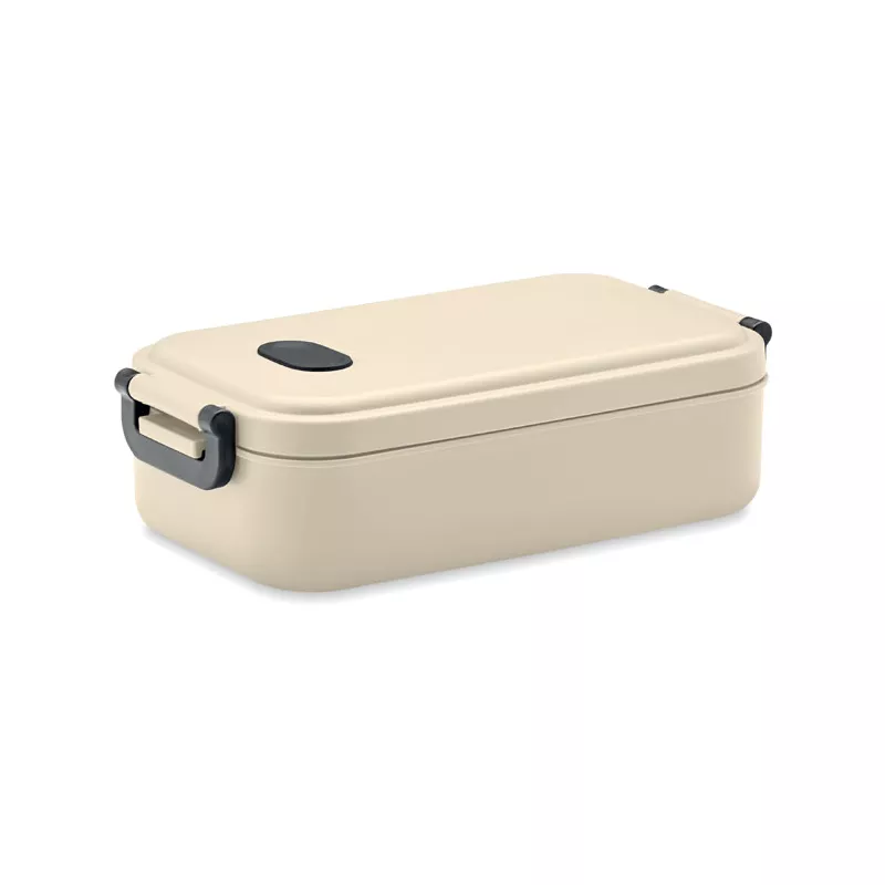 Lunchbox z PP z zaworem i klamrami 800 ml INDUS - Bezowy (MO6855-13)