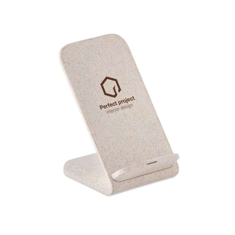 Ładowarka bezprzewodowa ze stojakiem 10W LAYABACK - Bezowy (MO9891-13)