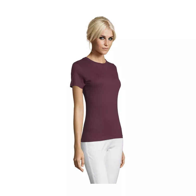 Koszulka damska dopasowana 150 g/m² Sol's REGENT WOMEN - Burgundy (S01825-BG)