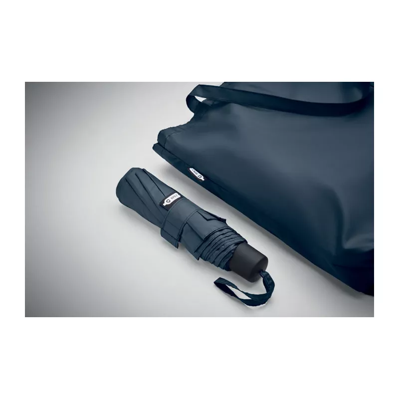 Torba z parasolem składanym 21" RPET SEATTLE - Niebieski (MO2476-04)