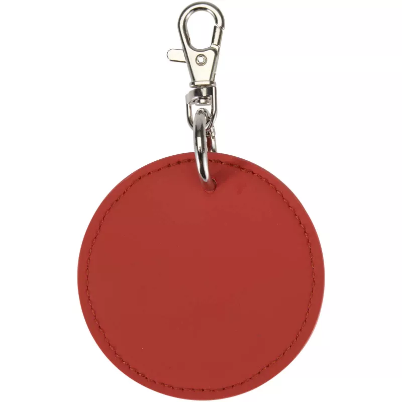 Resi Plus brelok z okrągłą zawieszką z recyklingowanego materiału z certyfikatem GRS  - Brick (13014032)