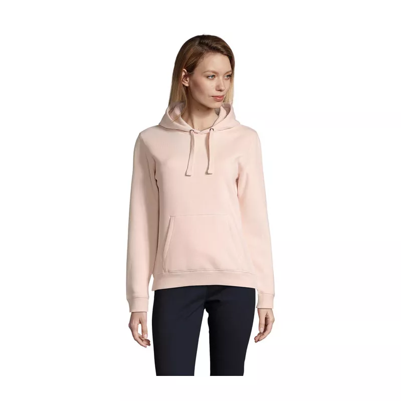 Bluza damska z kapturem 280 g/m² Sol's SPENCER WOMEN - Kremowy Róż (S03103-CP)