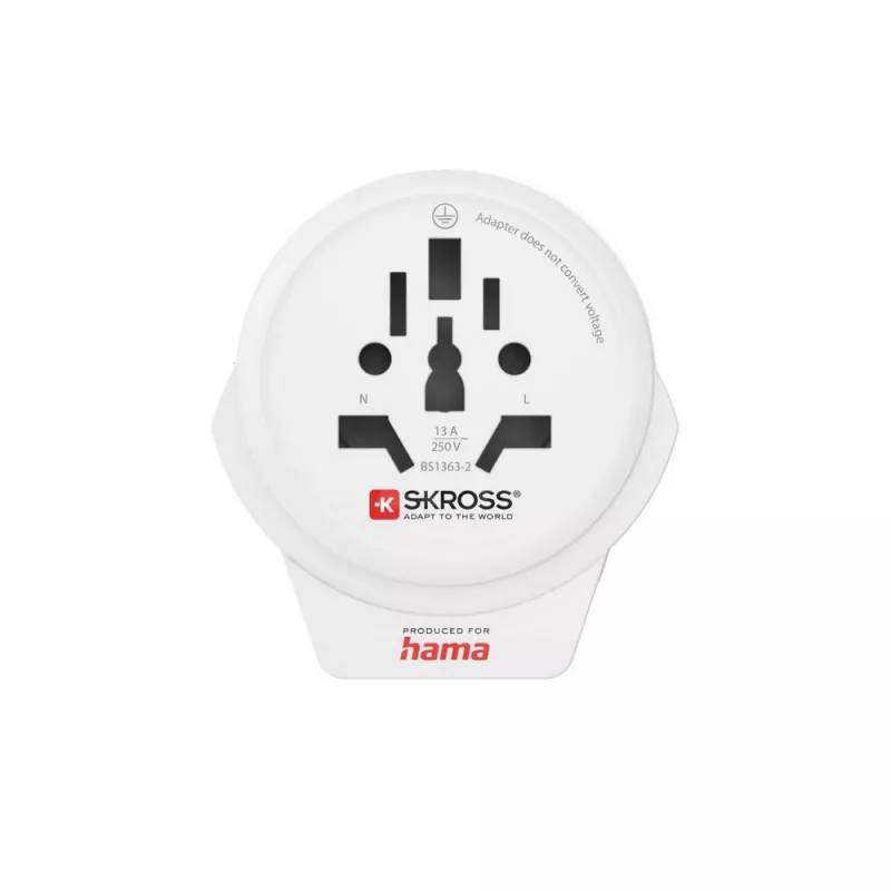 Adapter podróżny Skross for Hama USB - biały (VH049-02)