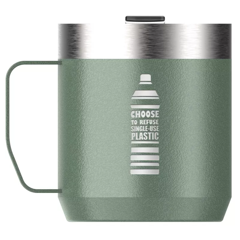 Kubek kempingowy Stanley Everyday 350 ml ze stali nierdzewnej - Leśny zielony (10094964)
