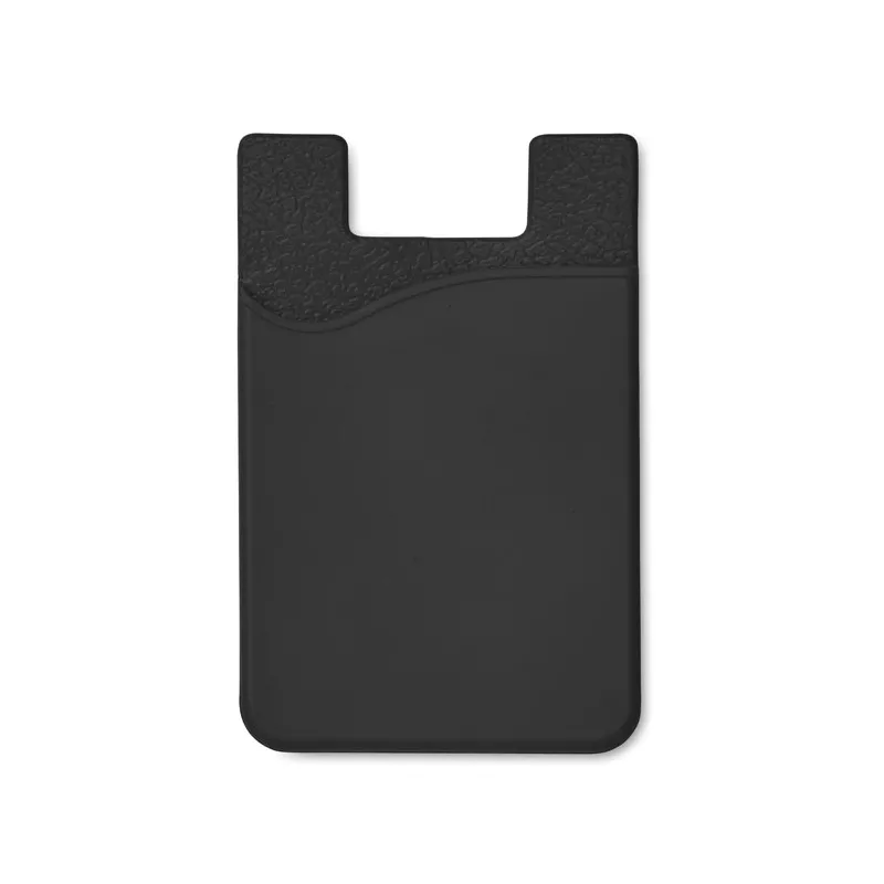 Etui na karty silikonowe na smartfon SILICARD - Czarny (MO8736-03)