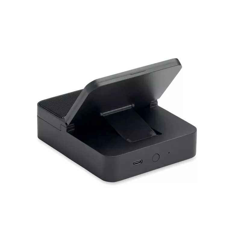 Głośnik z ładowarką indukcyjną 15W CHARGEBEAT - Czarny (MO3189-03)
