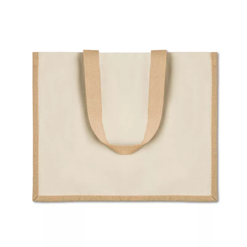 Torba jutowa laminowana CAMPO DE FIORI - Bezowy (MO8967-13)