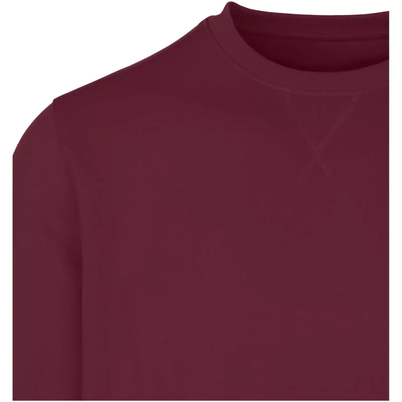 Jasper organiczna bluza unisex z recyklingu o gramaturze 280 g/m² z okrągłym dekoltem i certyfikatem OCS - Głęboki bordowy (39561-DPBURGUN)